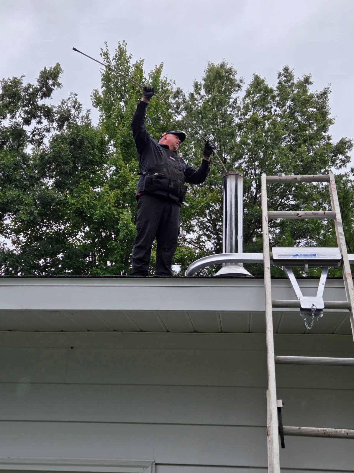 Sonlight technician on roof